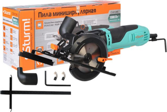 Циркулярная пила (дисковая) Sturm! CS5012MS 1000Вт (ручная) D диска.:125мм