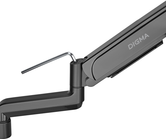 Кронштейн для мониторов ЖК Digma D-MM201 черный 17"-32" макс.9кг крепление к столешнице поворот и наклон Кронштейн для мониторов ЖК Digma D-MM201 черный 17"-32" макс.9кг крепление к столешнице поворот и наклон