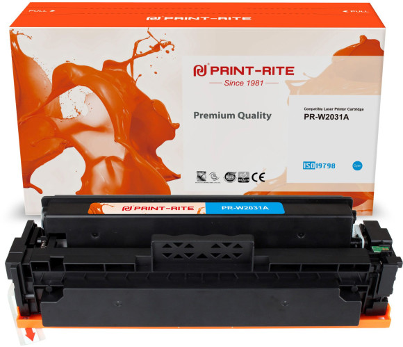 Картридж лазерный Print-Rite TFHBKPCPU1J PR-W2031A W2031A голубой (2100стр.) для HP Color LaserJet M454nw/dn/dw/ Pro, MFP M479dw/fdn/fdw Картридж лазерный Print-Rite TFHBKPCPU1J PR-W2031A W2031A голубой (2100стр.) для HP Color LaserJet M454nw/dn/dw/ Pro, MFP M479dw/fdn/fdw
