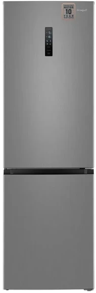 Холодильник Weissgauff WRK 2000 Total NoFrost Inverter Inox 2-хкамерн. нержавеющая сталь инвертер
