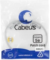 Патч-корд Cabeus PC-UTP-RJ45-CAT.5E-1.5M-LSZH U/FTP RJ-45 вил.-вилка RJ-45 кат.5E 1.5м серый LSZH Патч-корд Cabeus PC-UTP-RJ45-CAT.5E-1.5M-LSZH U/FTP RJ-45 вил.-вилка RJ-45 кат.5E 1.5м серый LSZH