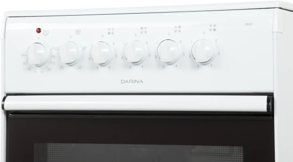 Плита Электрическая Darina B 3607 W белый/черный стеклокерамика (без крышки)