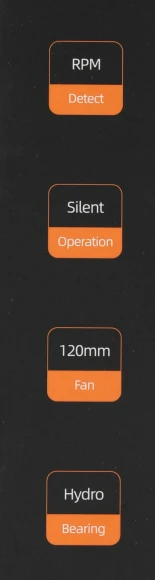 Вентилятор для корпуса ID-Cooling FL-12025K 120х120x25 черный 3-pin 21дБ Ret