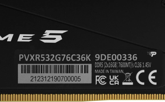 Память DDR5 2x16Gb 7600MHz Patriot PVXR532G76C36K Viper XTREME RGB RTL Gaming PC5-60800 CL36 DIMM 288-pin 1.45В с радиатором Ret Память DDR5 2x16Gb 7600MHz Patriot PVXR532G76C36K Viper XTREME RGB RTL Gaming PC5-60800 CL36 DIMM 288-pin 1.45В с радиатором Ret