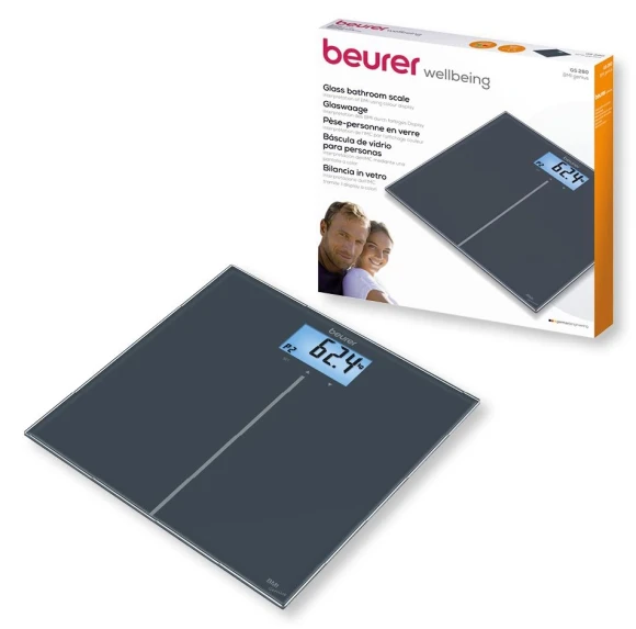 Весы напольные электронные Beurer GS280 BMI макс.180кг черный Весы напольные электронные Beurer GS280 BMI макс.180кг черный