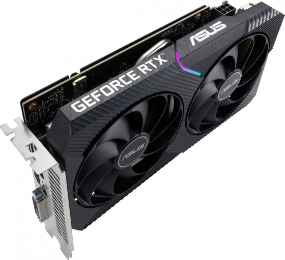 Видеокарта Asus PCI-E 4.0 DUAL-RTX3050-O8G-V2 NVIDIA GeForce RTX 3050 8Gb 128bit GDDR6 1822/14000 DVIx1 HDMIx1 DPx1 HDCP Ret