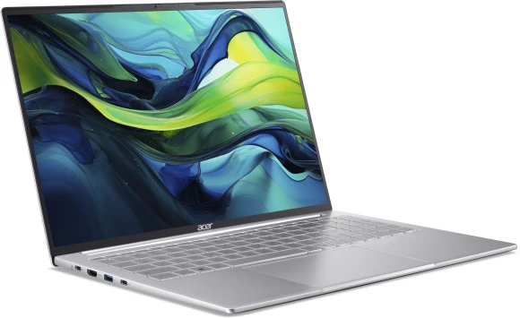 Ноутбук Acer SFL16-51M-785G Core Ultra 7 155U 16Gb SSD1Tb Intel Graphics 16" IPS WUXGA (1920x1200) без ОС silver WiFi BT Cam 4810mAh (NX.D3VCD.002)