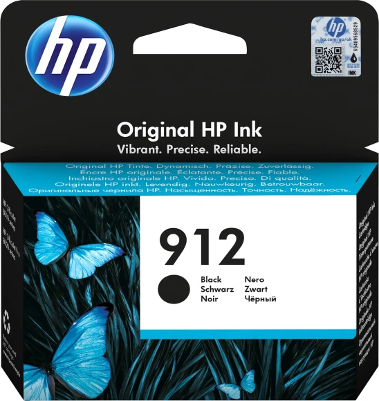 Картридж струйный HP 912 3YL80AE черный (300стр.) для HP DJ IA OfficeJet 801x/802x