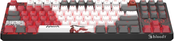 Клавиатура A4Tech Bloody S87 Naraka механическая черный/красный USB for gamer LED (S87 NARAKA)