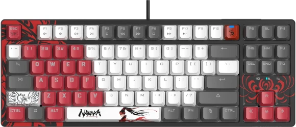 Клавиатура A4Tech Bloody S87 Naraka механическая черный/красный USB for gamer LED (S87 NARAKA)