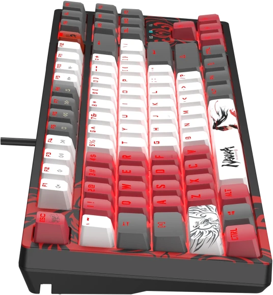 Клавиатура A4Tech Bloody S87 Naraka механическая черный/красный USB for gamer LED (S87 NARAKA)