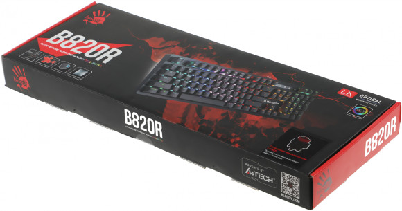 Клавиатура A4Tech Bloody B820R механическая черный USB for gamer LED (B820R BLACK (RED SWITCH)) Клавиатура A4Tech Bloody B820R механическая черный USB for gamer LED (B820R BLACK (RED SWITCH))
