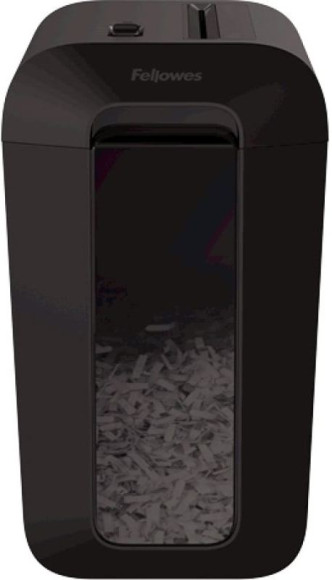 Шредер Fellowes PowerShred LX65 черный (секр.P-4) фрагменты 10лист. 22лтр. скрепки скобы пл.карты Шредер Fellowes PowerShred LX65 черный (секр.P-4) фрагменты 10лист. 22лтр. скрепки скобы пл.карты