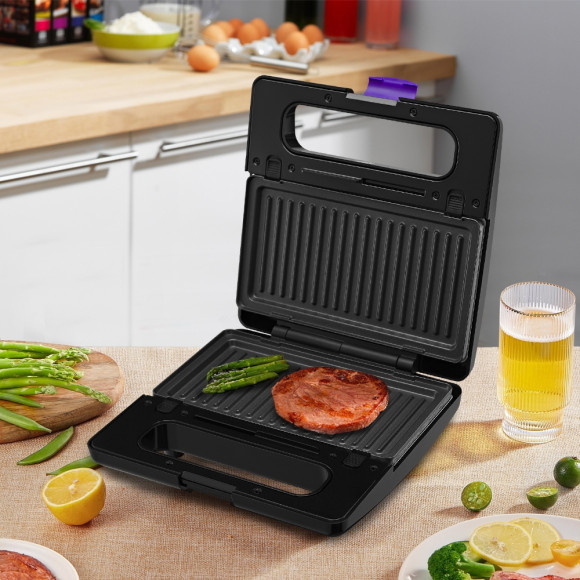 Вафельница Kitfort КТ-3611 800Вт черный/фиолетовый Вафельница Kitfort КТ-3611 800Вт черный/фиолетовый