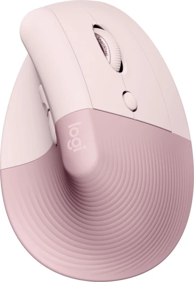 Мышь Logitech Lift розовый оптическая 4000dpi silent беспров. BT/Radio USB для ноутбука 5but (910-006487)