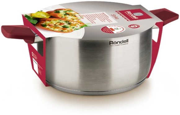Кастрюля Rondell Strike RDS-814 2.8л. d=20см (с крышкой) стальной