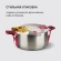 Кастрюля Rondell Strike RDS-814 2.8л. d=20см (с крышкой) стальной