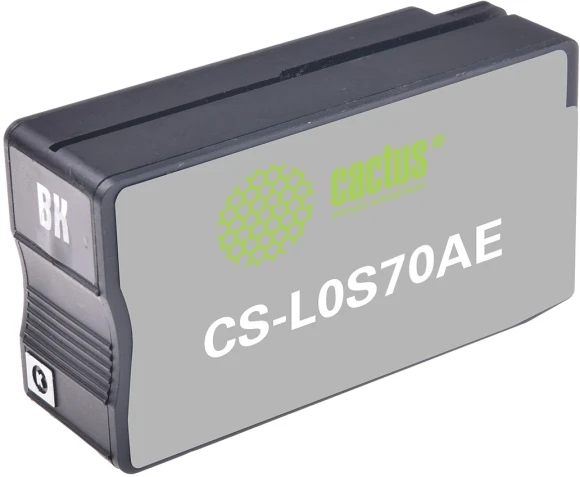 Картридж струйный Cactus CS-L0S70AE №953XL черный пигментный (56мл) для HP OJ Pro 7740/8210/8218/8710/8715 с чипом