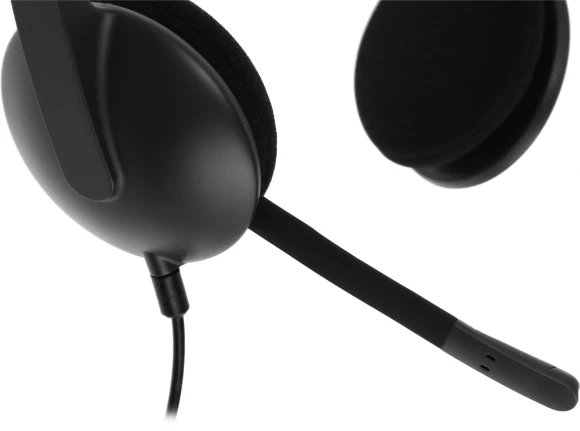 Наушники с микрофоном Logitech H340 черный 1.8м накладные USB оголовье (981-000509)