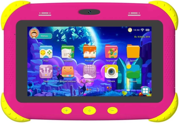 Планшет Digma CITI Kids MT8321 (1.3) 4C RAM2Gb ROM32Gb 7" IPS 1024x600 3G Android 9.0 розовый 2Mpix 0.3Mpix BT WiFi microSDHC 64Gb 2800mAh