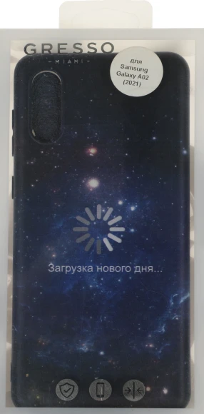 Чехол (клип-кейс) Gresso для Samsung Galaxy A02 Meridian черный (GR17AAAE8921)