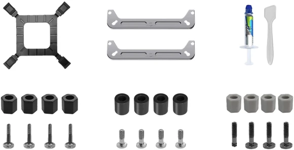 Устройство охлаждения(кулер) Bloody AC-13 Soc-AM5/AM4/1200/1700/1851 черный 4-pin 14-26dB Al+Cu 250W 651gr Ret (AC-13-250-BK)