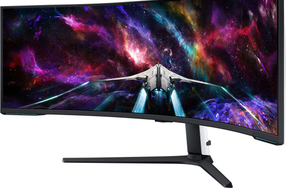 Монитор Samsung 57" Odyssey Neo G9 S57CG952NI черный VA LED 32:9 HDMI полуматовая HAS Piv 420cd 178гр/178гр 7680x2160 240Hz FreeSync Premium Pro DP Dual UHD USB 19кг