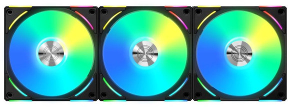 Вентилятор для корпуса Lian-Li Uni Fan ALV2 120 V2 ARGB 120х120x28 черный 7-pin 28.7дБ (упак.:3шт) (G99.12ALV23B.00) Ret