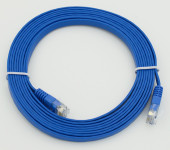 Патч-корд Flat cat.5E stranded molded 3м синий RJ-45 (m)-RJ-45 (m) (упак.:1шт) Патч-корд Flat cat.5E stranded molded 3м синий RJ-45 (m)-RJ-45 (m) (упак.:1шт)