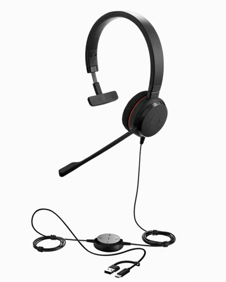 Наушники с микрофоном Jabra Evolve 20 черный накладные USB оголовье (4993-823-169) Наушники с микрофоном Jabra Evolve 20 черный накладные USB оголовье (4993-823-169)