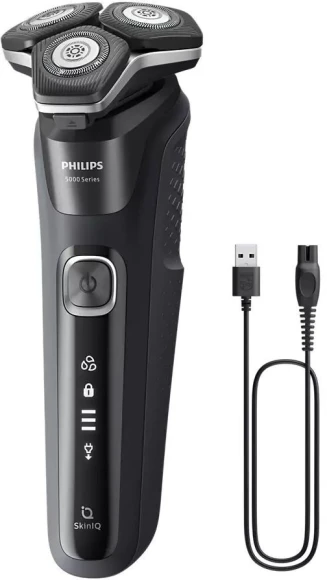 Бритва роторная Philips S5898/35 реж.эл.:3 питан.:элек.сеть/аккум. черный/серый Бритва роторная Philips S5898/35 реж.эл.:3 питан.:элек.сеть/аккум. черный/серый