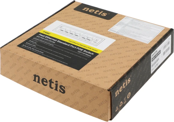 Коммутатор Netis P106C (L2) 6x100Мбит/с 4PoE+ 60W неуправляемый Коммутатор Netis P106C (L2) 6x100Мбит/с 4PoE+ 60W неуправляемый