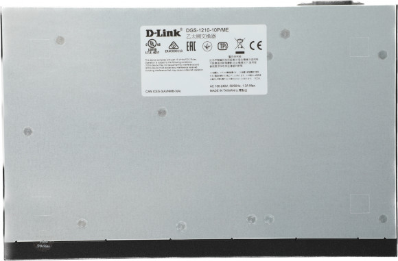 Коммутатор D-Link DGS-1210-10P/ME/A1A 8x1Гбит/с 2SFP 8PoE управляемый Коммутатор D-Link DGS-1210-10P/ME/A1A 8x1Гбит/с 2SFP 8PoE управляемый