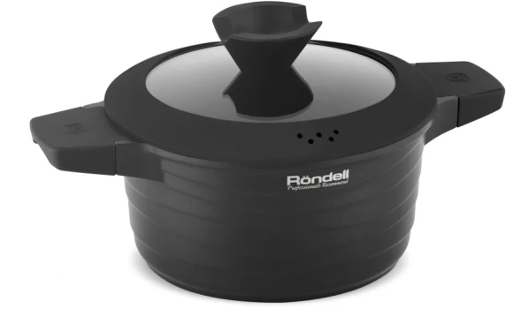 Кастрюля Rondell Walzer RDA-766 4.7л. d=24см (с крышкой) черный