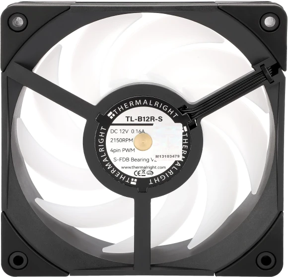 Вентилятор для корпуса Thermalright TL-B12R-S Reverse ARGB 120х120x25.6 черный 4-pin 28.1дБ Ret