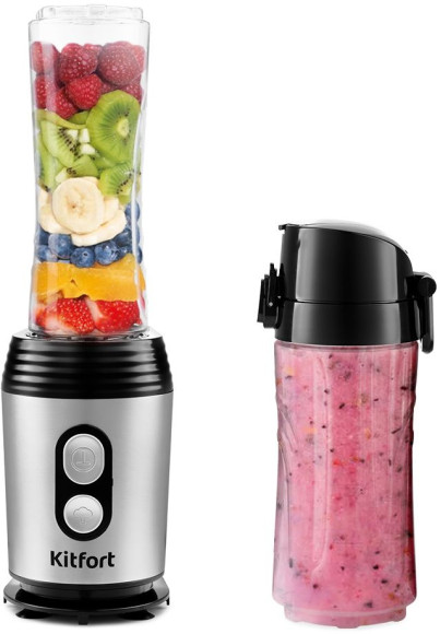 Блендер стационарный Kitfort КТ-3042 350Вт черный/серебристый Блендер стационарный Kitfort КТ-3042 350Вт черный/серебристый