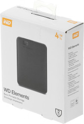 Жесткий диск WD USB3.0 4TB WDBU6Y0040BBK-WESN Elements Portable 2.5" черный Жесткий диск WD USB3.0 4TB WDBU6Y0040BBK-WESN Elements Portable 2.5" черный