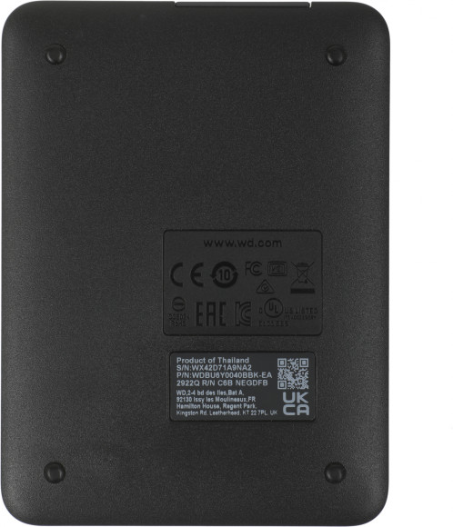 Жесткий диск WD USB3.0 4TB WDBU6Y0040BBK-WESN Elements Portable 2.5" черный Жесткий диск WD USB3.0 4TB WDBU6Y0040BBK-WESN Elements Portable 2.5" черный