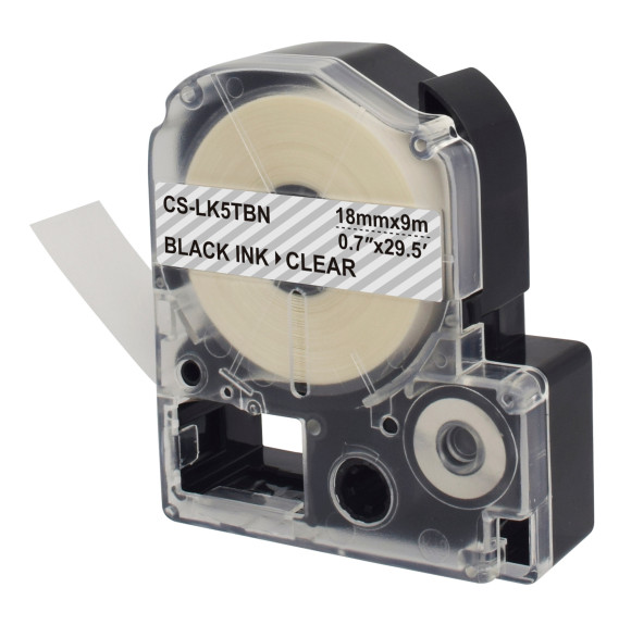 Картридж ленточный Cactus CS-LK5TBN LK-5TBN черный на прозрачном 18x9 для Epson LW400/LW700/LW600P/LW1000P/K400/Z700/Z900 Картридж ленточный Cactus CS-LK5TBN LK-5TBN черный на прозрачном 18x9 для Epson LW400/LW700/LW600P/LW1000P/K400/Z700/Z900