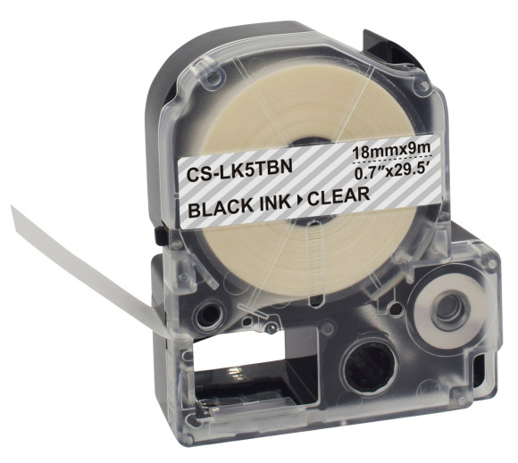 Картридж ленточный Cactus CS-LK5TBN LK-5TBN черный на прозрачном 18x9 для Epson LW400/LW700/LW600P/LW1000P/K400/Z700/Z900 Картридж ленточный Cactus CS-LK5TBN LK-5TBN черный на прозрачном 18x9 для Epson LW400/LW700/LW600P/LW1000P/K400/Z700/Z900