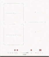 Духовой шкаф Электрический Hyundai HEO 45411 WG белый стекло/серебристый