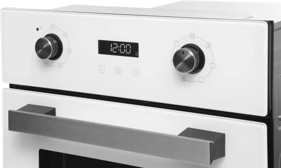 Духовой шкаф Электрический Hyundai HEO 45411 WG белый стекло/серебристый