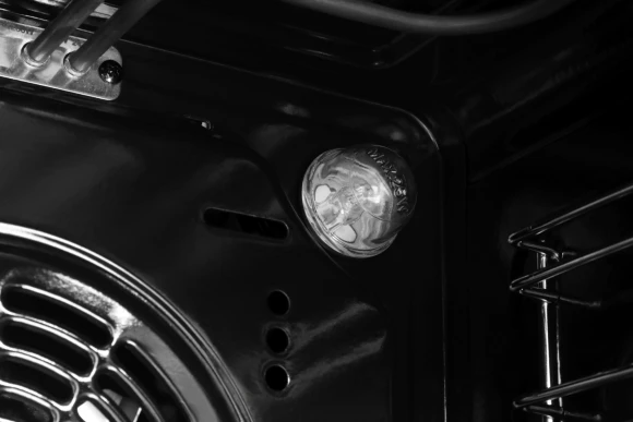 Духовой шкаф Электрический Hyundai HEO 45411 WG белый стекло/серебристый