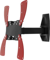 Кронштейн для телевизора Holder LCDS-5020 черный глянец 22"-42" макс.30кг настенный поворот и наклон