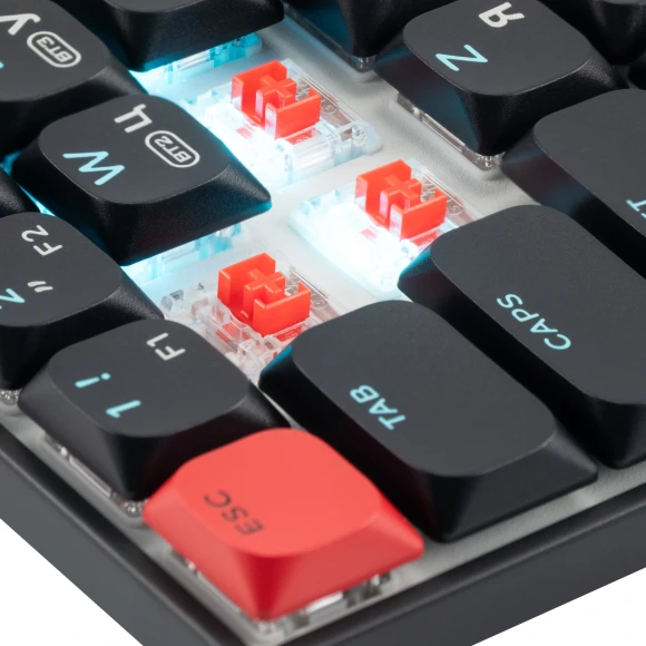 Клавиатура Acer Nitro OKR400 механическая черный USB беспроводная BT/Radio Multimedia for gamer LED (ZL.KBDEE.01A) кабель 1.5м