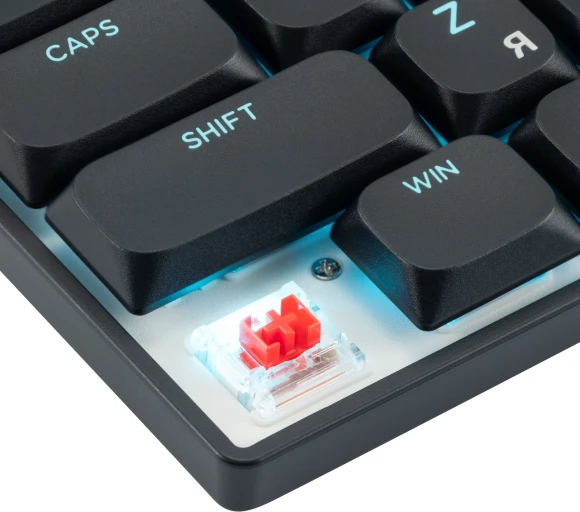 Клавиатура Acer Nitro OKR400 механическая черный USB беспроводная BT/Radio Multimedia for gamer LED (ZL.KBDEE.01A) кабель 1.5м