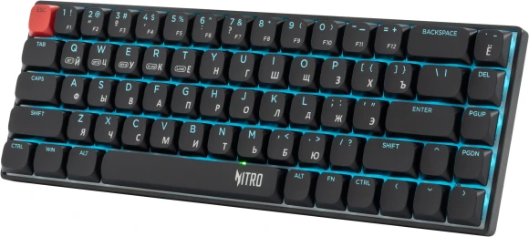 Клавиатура Acer OKR400 механическая черный USB беспроводная BT/Radio Multimedia for gamer LED (ZL.KBDEE.01A) кабель 1.5м
