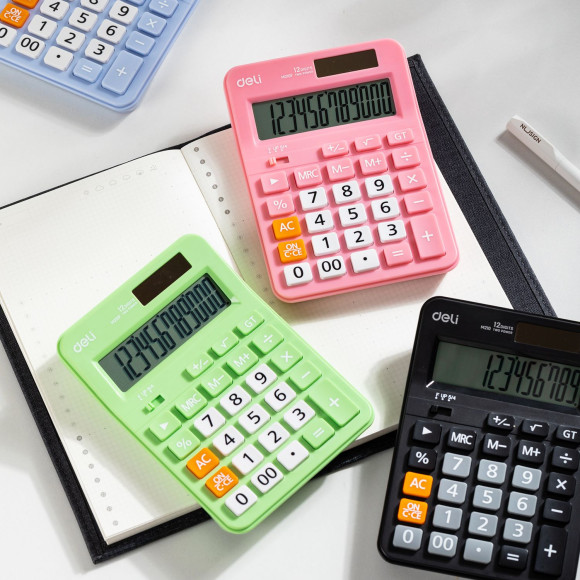Калькулятор настольный Deli EM210FGREEN зеленый 12-разр. Калькулятор настольный Deli EM210FGREEN зеленый 12-разр.