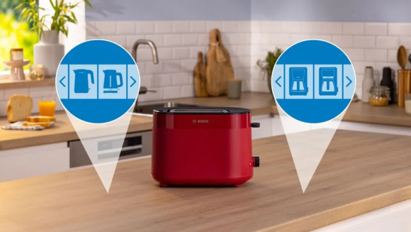 Тостер Bosch TAT2M124 950Вт красный