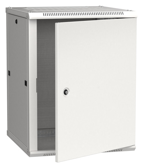 Шкаф коммутационный ITK Linea W (LWR3-12U66-MF) настенный 12U 600x600мм пер.дв.металл задн.дв.стал.лист 90кг серый 500мм 200град. 635мм IP20 IK10 сталь